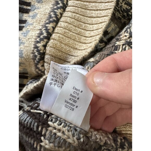 Eddie Bauer Women Cardigan Sweater Sz XL Button Front Pockets Cotton NWOT Cabin - Picture 16 of 16